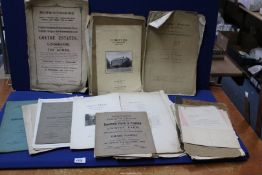 A quantity of land and estate Sale Particulars of local areas of Monmouthshire and near Hereford to