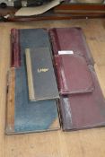 A quantity of old ledgers of the local area dating from the 1920's/30's/40's,