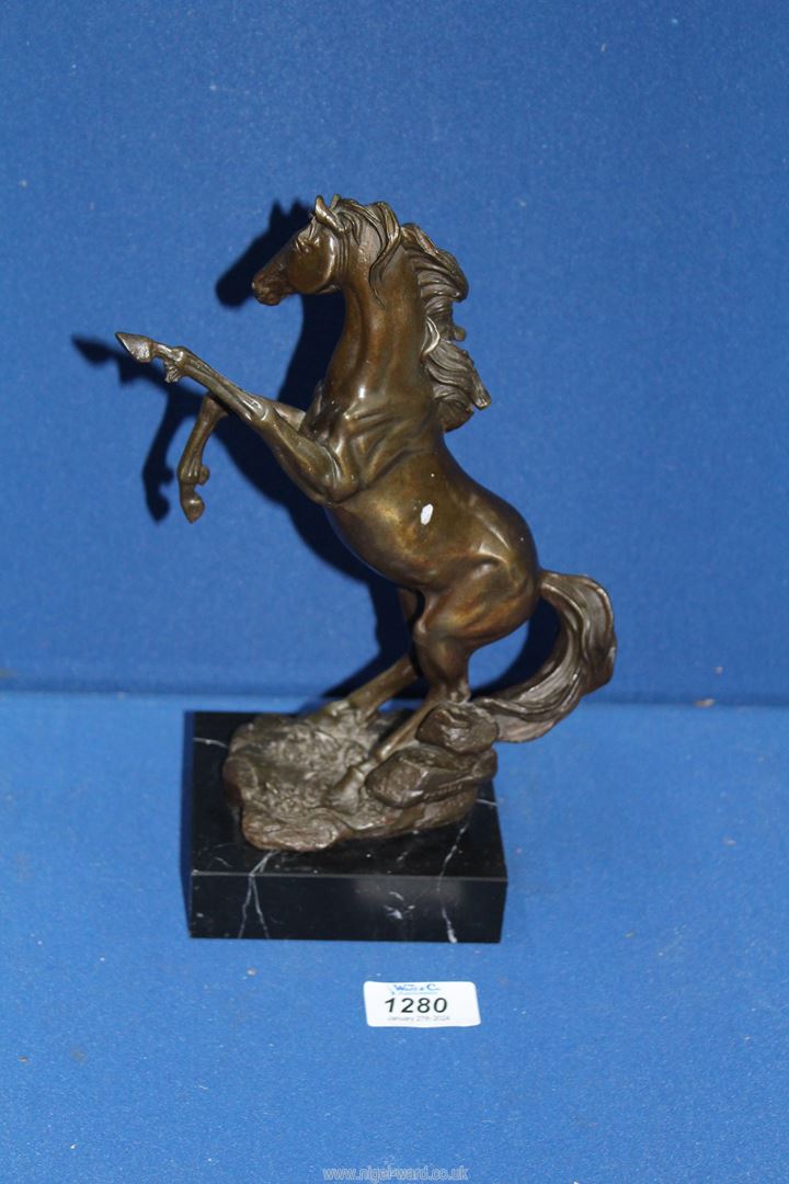 A Cold cast bronze Horse, approx. 10 1/2'' tall. - Image 3 of 4