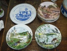 A quantity of Bradex display plates from 'River Panorama' The Countryside Remembered series, etc.