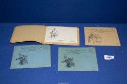 A rare WWI unused Patriotic Letter Cards with hold-to-light cut-outs to promote Jellicoe (two same