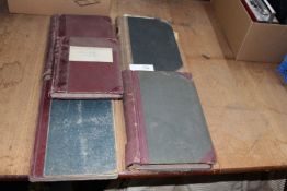 A quantity of ledgers mostly from the 1940's, one from the 1920's, all from the local area.