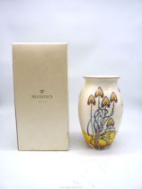 A Masons 'Art Nouveau' pattern vase, boxed, 10 1/4" tall.