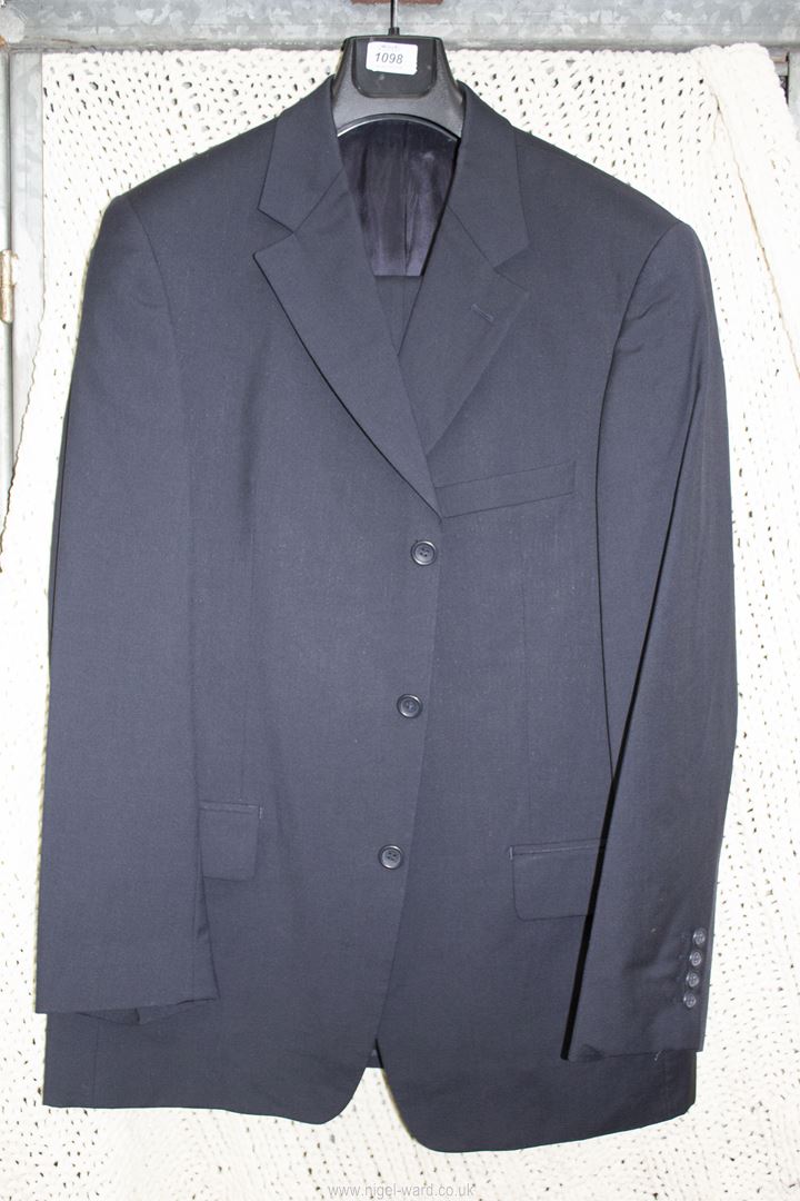 A gents dark navy blue Jaeger Suit with single breasted jacket, 52R and trousers 50R. - Image 2 of 3
