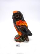 An Anita Harris Pottery owl, 7 1/2" tall.
