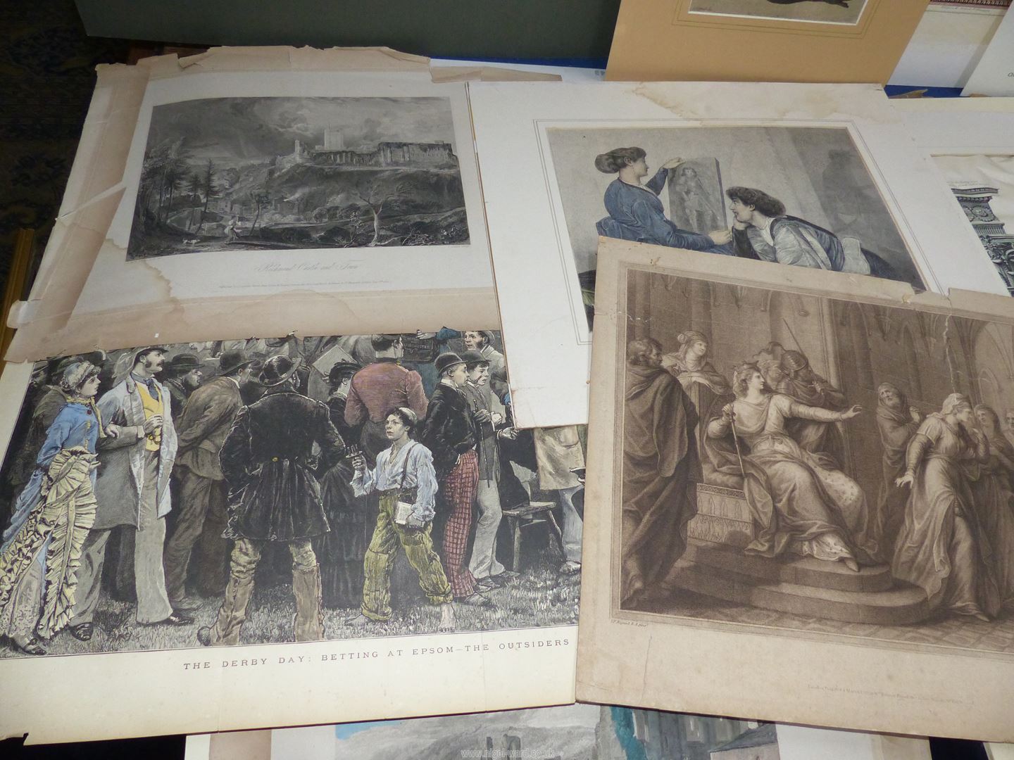 A portfolio of Prints, Engravings and Watercolours. - Image 4 of 6