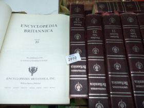 Twenty-one volumes of 'The Encyclopedia Britannica' Published by William Benton.