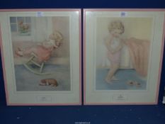 Two Prints by Bessie Pease Gutmann.