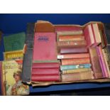 A quantity of hardback books including Adam Beale by George Elliot, Shirley by Charlotte Bronte,