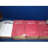 Four volumes of Kemp's Directory Ltd. dating 1966, '69, '70, '71 and '71/'72.