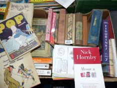 A box of books to include Captain Boldheart by Charles Dickens, Animal Farm by George Orwell,