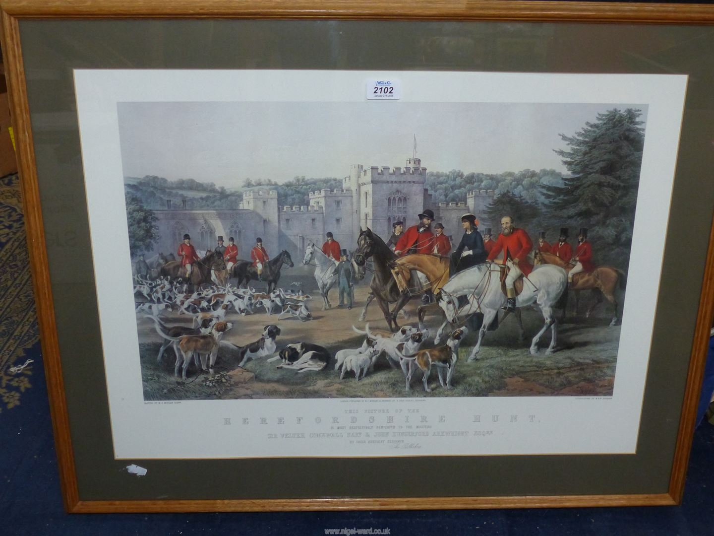 **A large framed Print taken from the painting by M.S. - Image 2 of 2