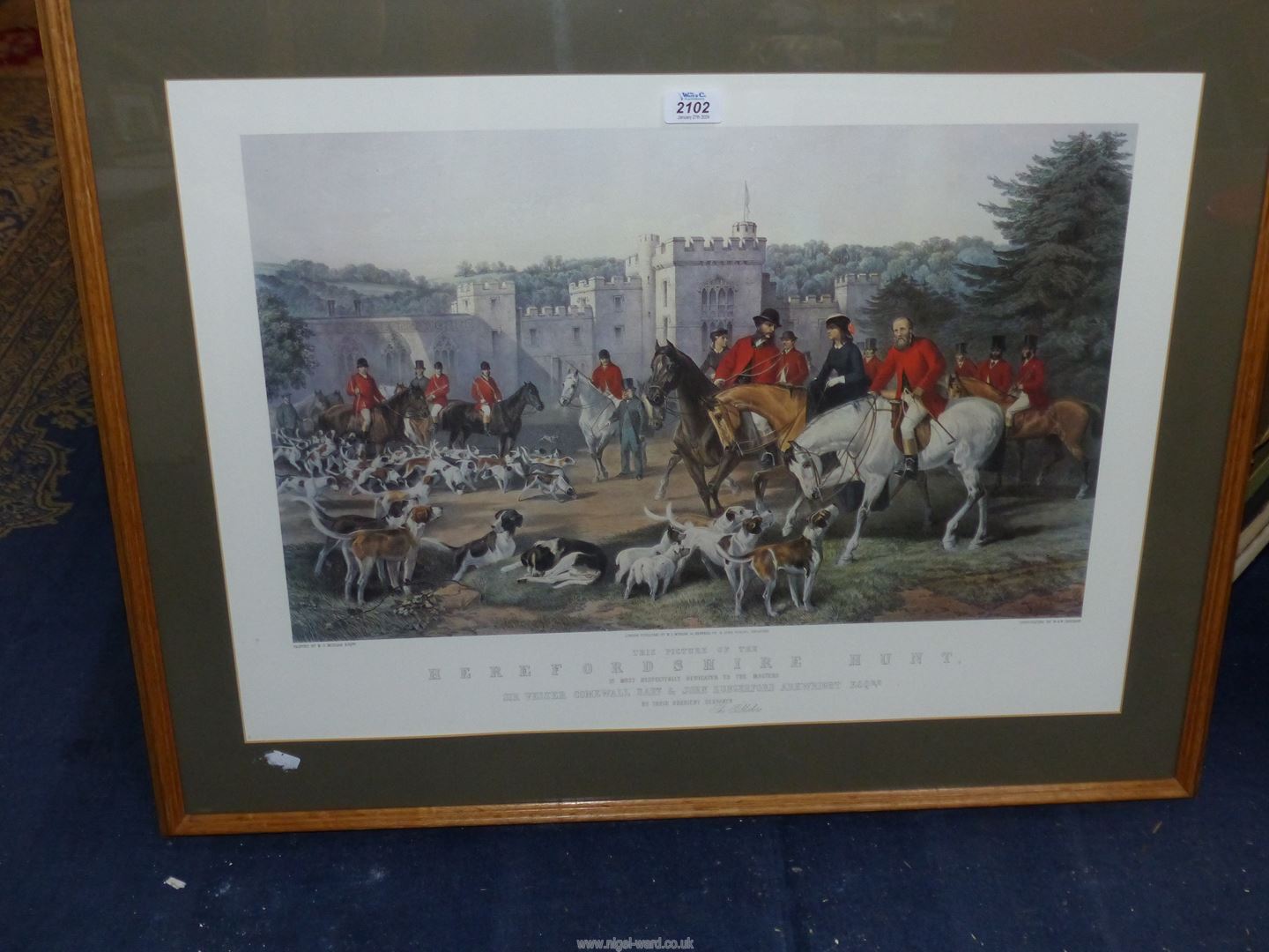 **A large framed Print taken from the painting by M.S.