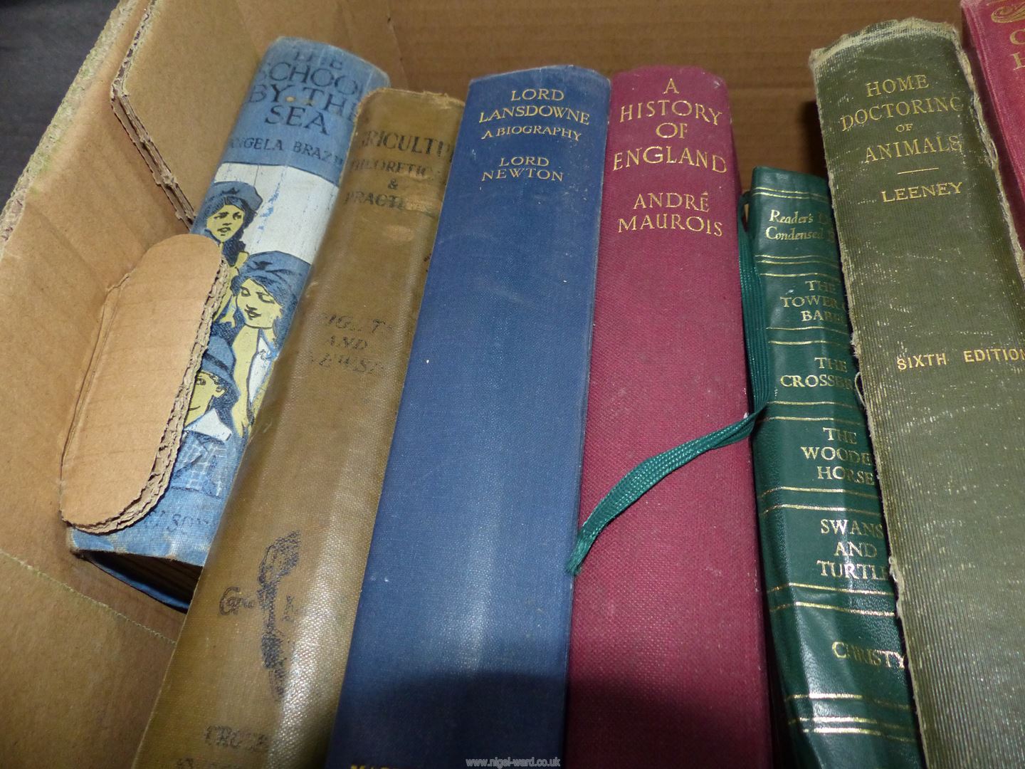 A box of books to include Lord Lansdowne A Biography, A History of England, - Image 2 of 5