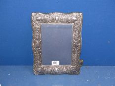 A silver fronted photograph frame, Birmingham, date code indistinct but possibly 1991, maker RH,