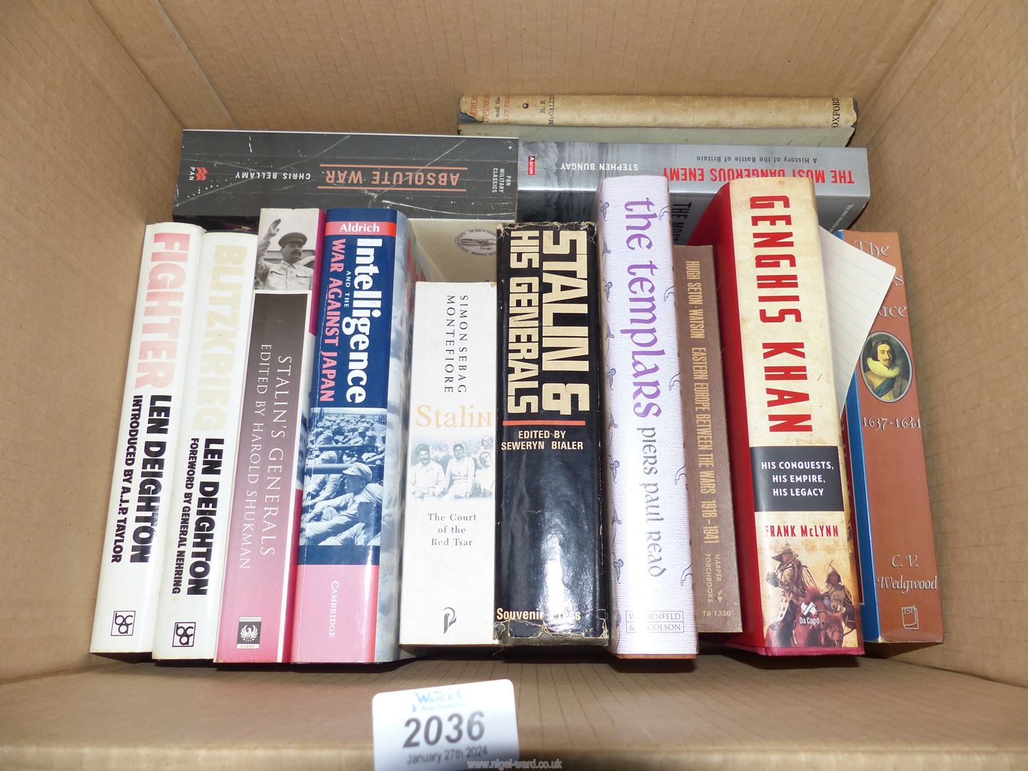 A quantity of war books etc.