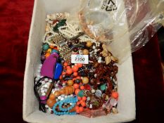 A good quantity of costume jewellery including beads, bracelets, etc.