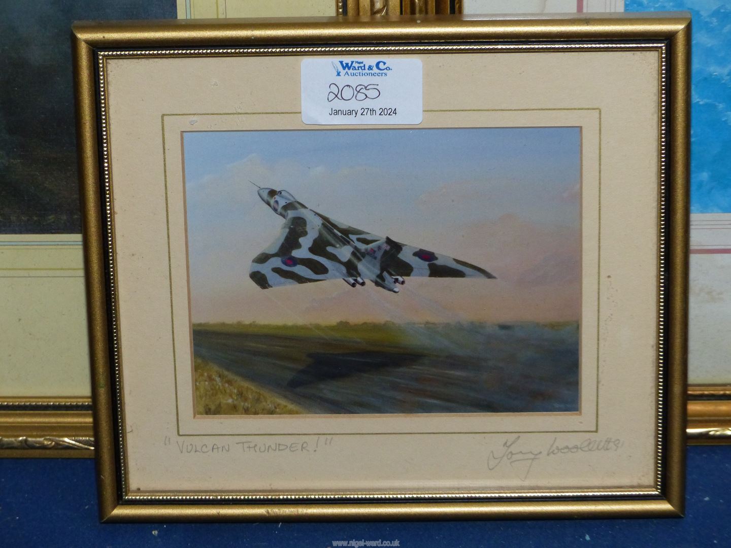 Three Aviation Prints to include; 'Vulcan Thunder' by Tony Woollett, - Image 2 of 4