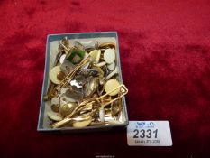 A small quantity of cufflinks including Siam silver, tie clip, etc.