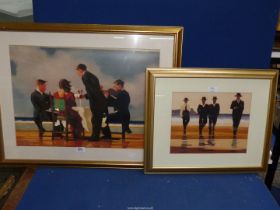 A framed and mounted Jack Vettriano Print titled 'The Billy Boys',
