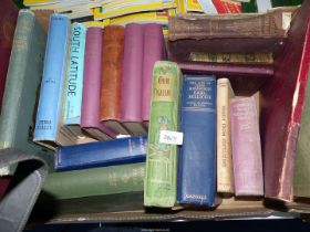 Box of Books to include 'Round the Coast', 'Art and Pictures from the old Testament' ,