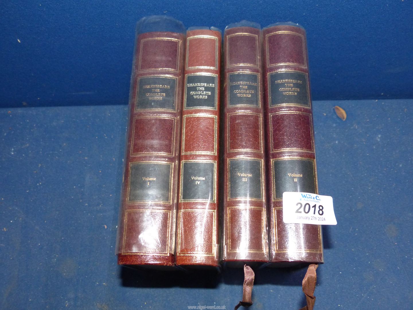 Four volumes of Shakespeare The Complete Works Distributed by Heron Books.