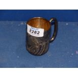 A small Silver Christening mug, Birmingham 1905, maker Jones & Crompton, 67g.