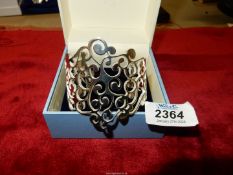 A silver bracelet, Newbridge silver.