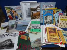 A quantity of railway books and ephemera, British Steam locomotives, The Station Master's Farewell,