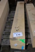 A length of Oak timber x 55" long x 7" x 7".