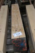 A length of Oak timber 54" long x 8 1/2" x 7".