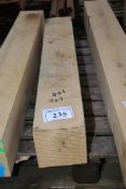 A length of Oak timber 46" long x 7" x 7".