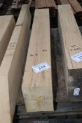 A length of Oak timber 55" long x 9" x 7".