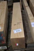 A length of Oak timber 53 1/2" x 8 1/2" x 7" .