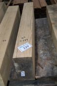 A length of Oak timber 47" long x 11" x 5 1/2".