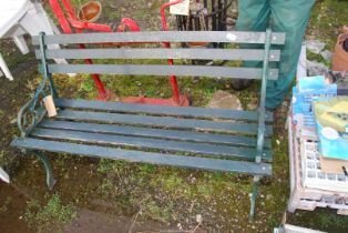 Bench with cast iron bench ends - 4' wide x 26½" high.