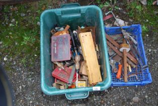 Box of Carpenters tools, etc.