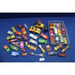 A quantity of toy vehicles including; Corgi Comics 'Noddy' car, Matchbox Siva Spyder, canoes, etc.