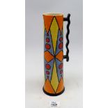 An Old Ellgreave Lorna Bailey ribbed Aztec Jug, limited edition no.