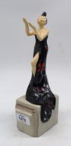 A Manor Art Deco style figure "Decadence", limited edition no. 92/750, 11 1/4" tall.