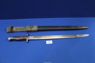 A SMLE WWI Bayonet and scabbard (re-issued to WWII Home Guard).