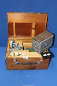 A boxed Taylor Hobson roughness tester Talysurf model 105.