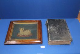 A leather bound 'Holy Bible - Old and New Testaments' printed by George E.