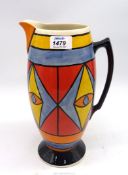 An Old Ellgreave Lorna Bailey "Egyptian" Jug, limited edition no. 119/200, 12" tall.