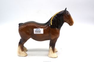 A Beswick Bay Shire horse.