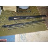 Two fishing rods including; Ron Thompson Pro Barbel 12ft rod with spare tips and bag,