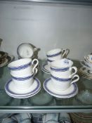 Eight Royal Doulton "British Airways" cups and saucers.