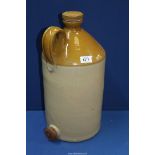 A Stoneware two gallon cider flagon, 18" tall.