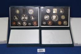 Two Royal Mint coinage sets of Great Britain & Northern Ireland; one set 1997 £5 coin,