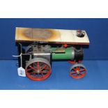 A Mamod TE IA steam traction engine, 10" long.